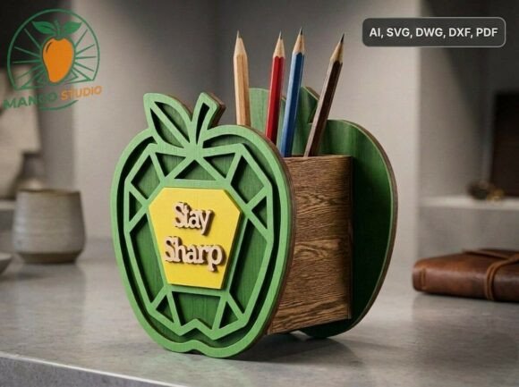 3D Geometric Apple Pencil Holder 3mm