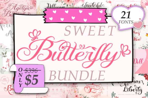 Butterfly Sweet Bundle: Elevate Your Typography