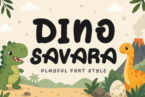 Dino Savara: The Ultimate Playful Display Font for Creative Brands