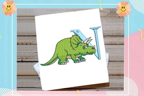 Dinosaur Monogram Alphabet Letter N: Strategic Personalization for Brand and Gift Impact