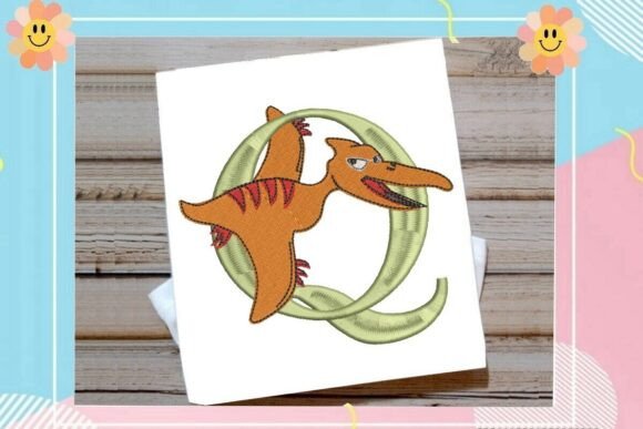 Dinosaur Monogram Alphabet Letter Q: A Practical Guide to Personalized Embroidery Design