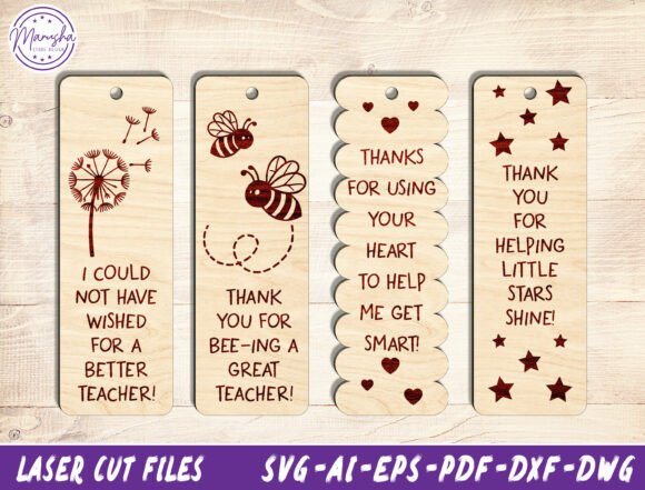 Show Your Favorite Educator Some Love with This Charming Teacher Appreciation Bookmark SVG Bundle