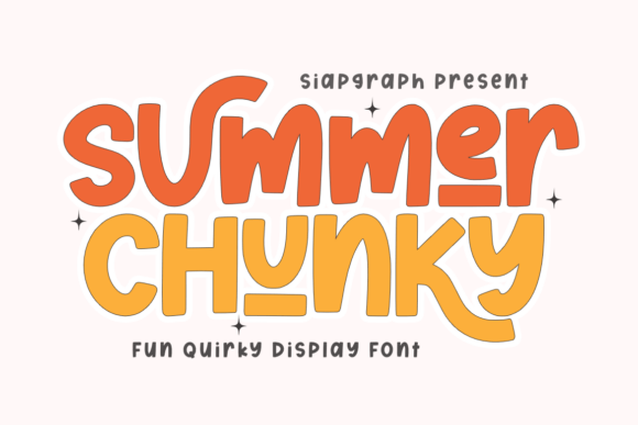 Summer Chunky: The Quirky Font for Sunny, Retro Designs