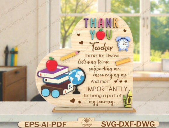 Thank You Teacher Gift Sign Laser Cut: A Meaningful Way to Show Appreciation
