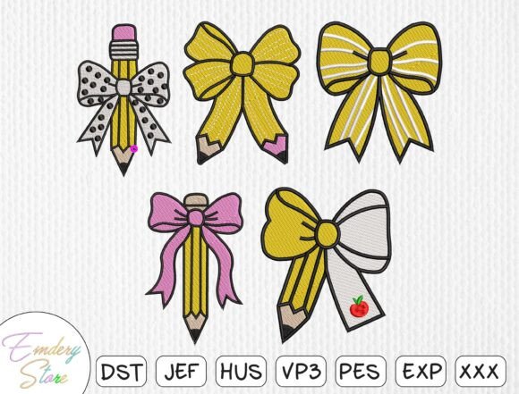 The Art of Personalized Embroidery: Elevating Teacher Appreciation and Back-to-School Spirit with Pencil Bow Designs