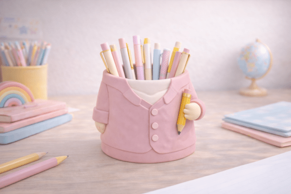 Transform Your Classroom with the Teacher Pen Holder STL File: A Creative 3D Printing Project