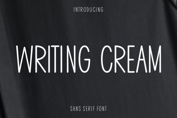 Writing Cream Font: A Playful Guide to Handwritten Style
